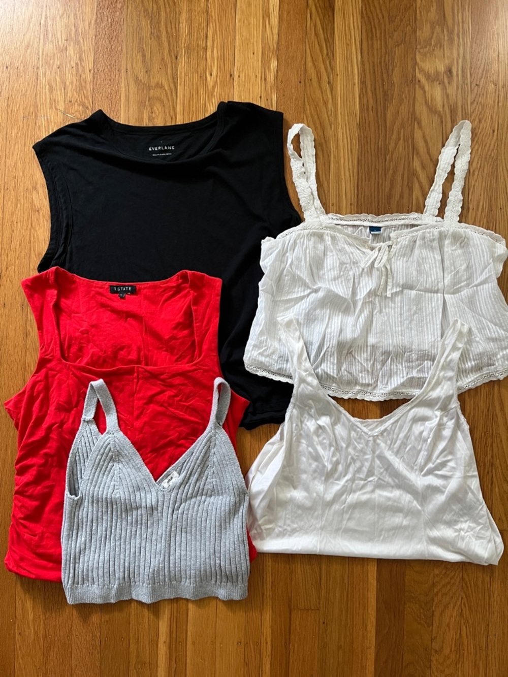 Everlane, Aerie, Old Navy Tank Top Bundle- 5 pieces